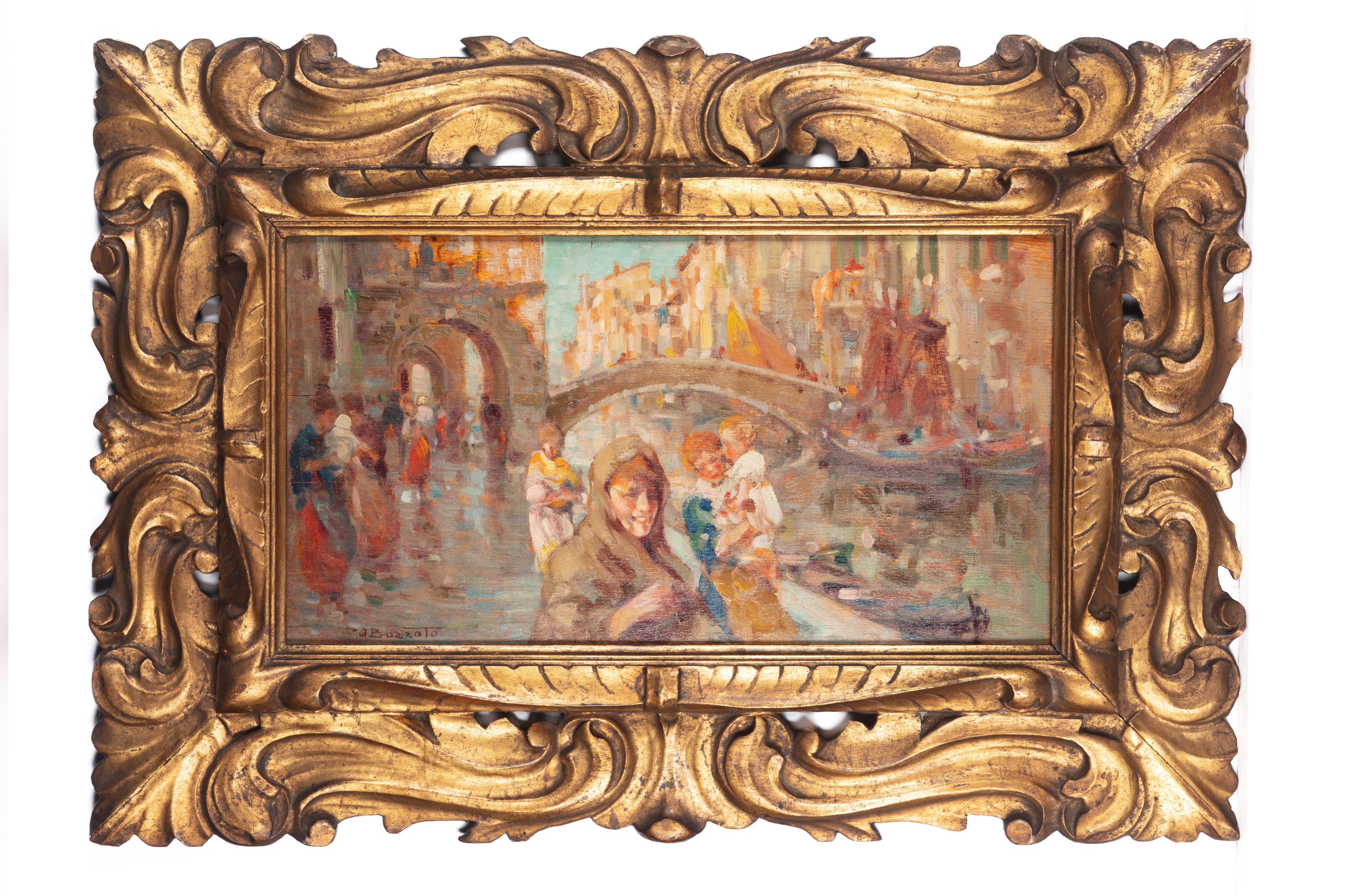 Attilio Achille Bozzato - Chioggia, olio su compensato