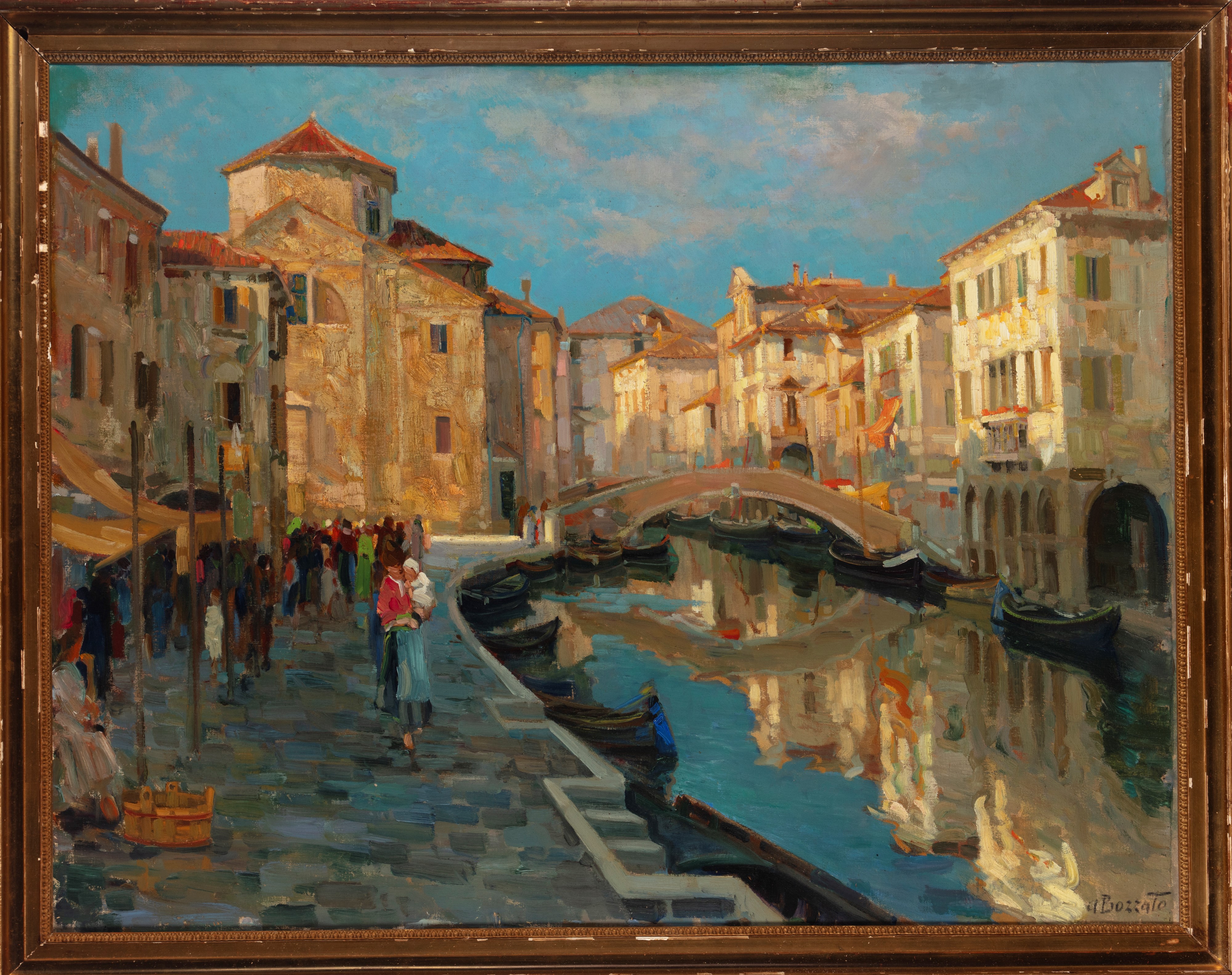 Attilio Achille Bozzato - Riflessi a Chioggia