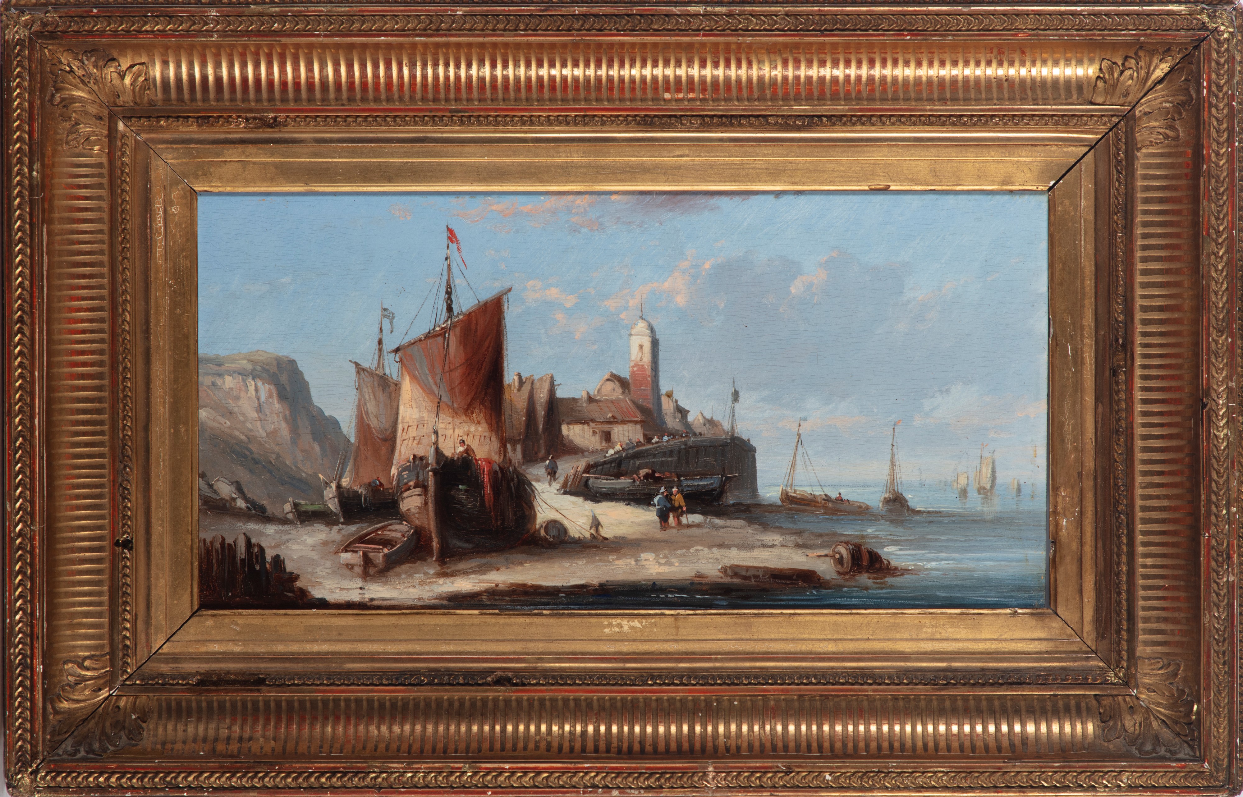 Maestro Lombardo del Secolo XIX - Spiaggia della Normandia