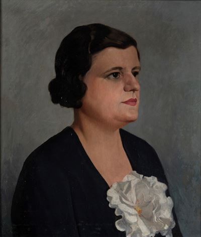 Ritratto femminile, olio su tela