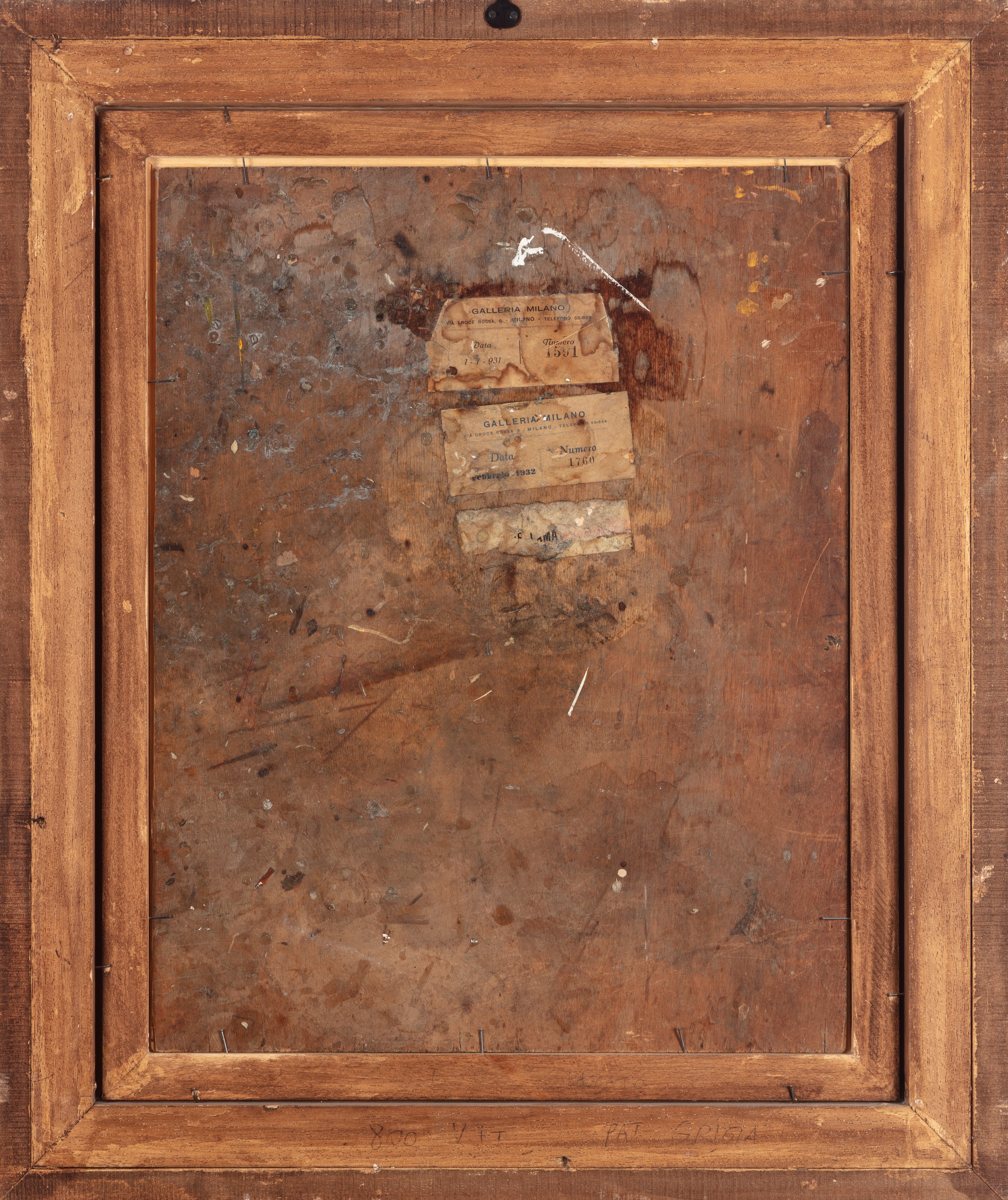 Carlo Prada - Autoritratto, olio su compensato, 1931
