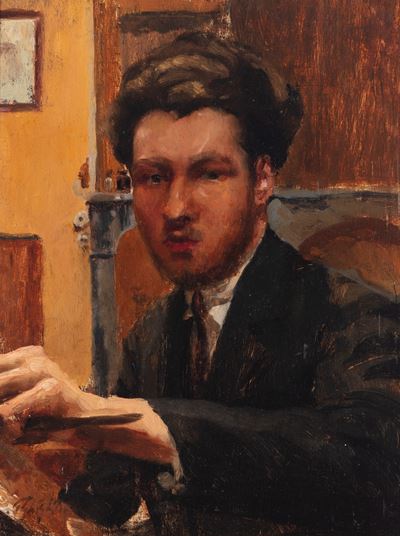 Autoritratto, olio su tavola