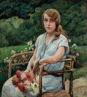 Portrait of a girl in the open air