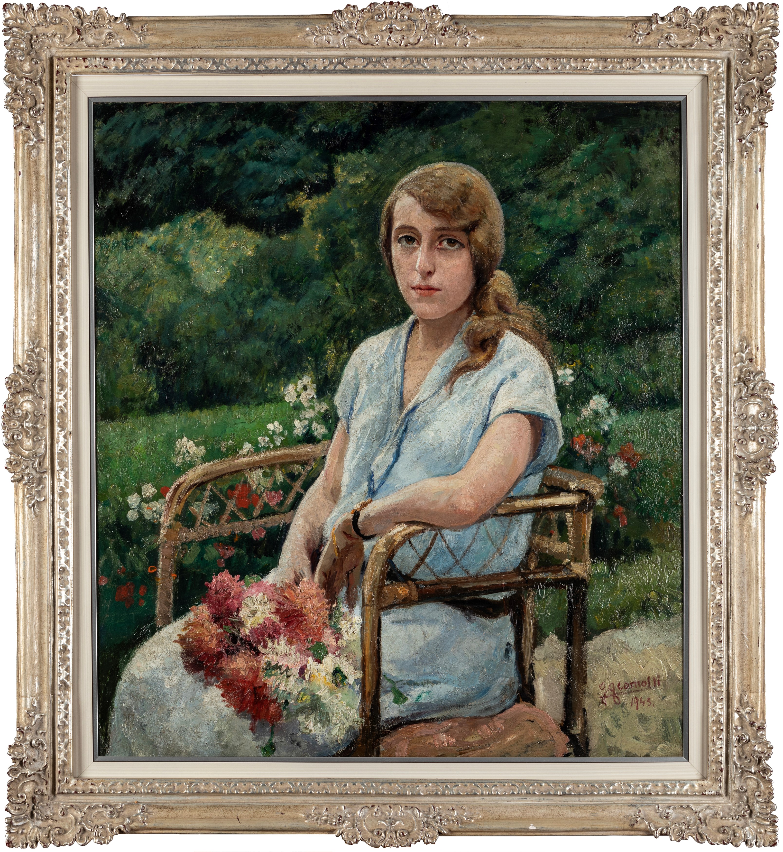 Gigi Comolli - Ritratto di Fanciulla All'aria Aperta
