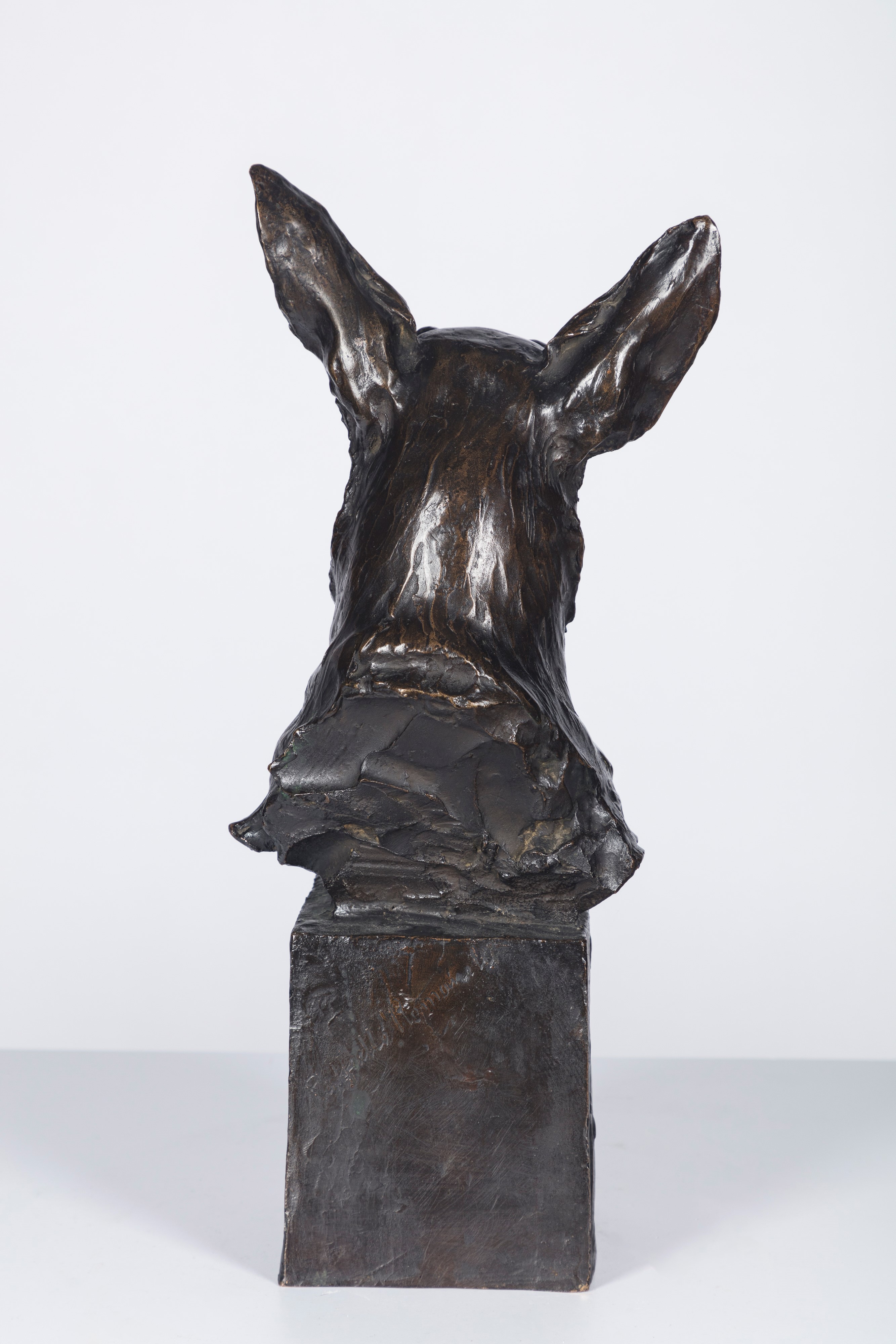Raffaello Romanelli - L'amico fedele, scultura in bronzo