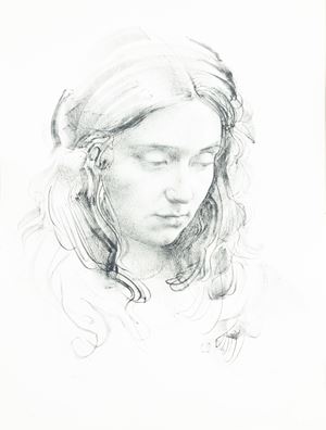 Annigoni Pietro - Woman's face