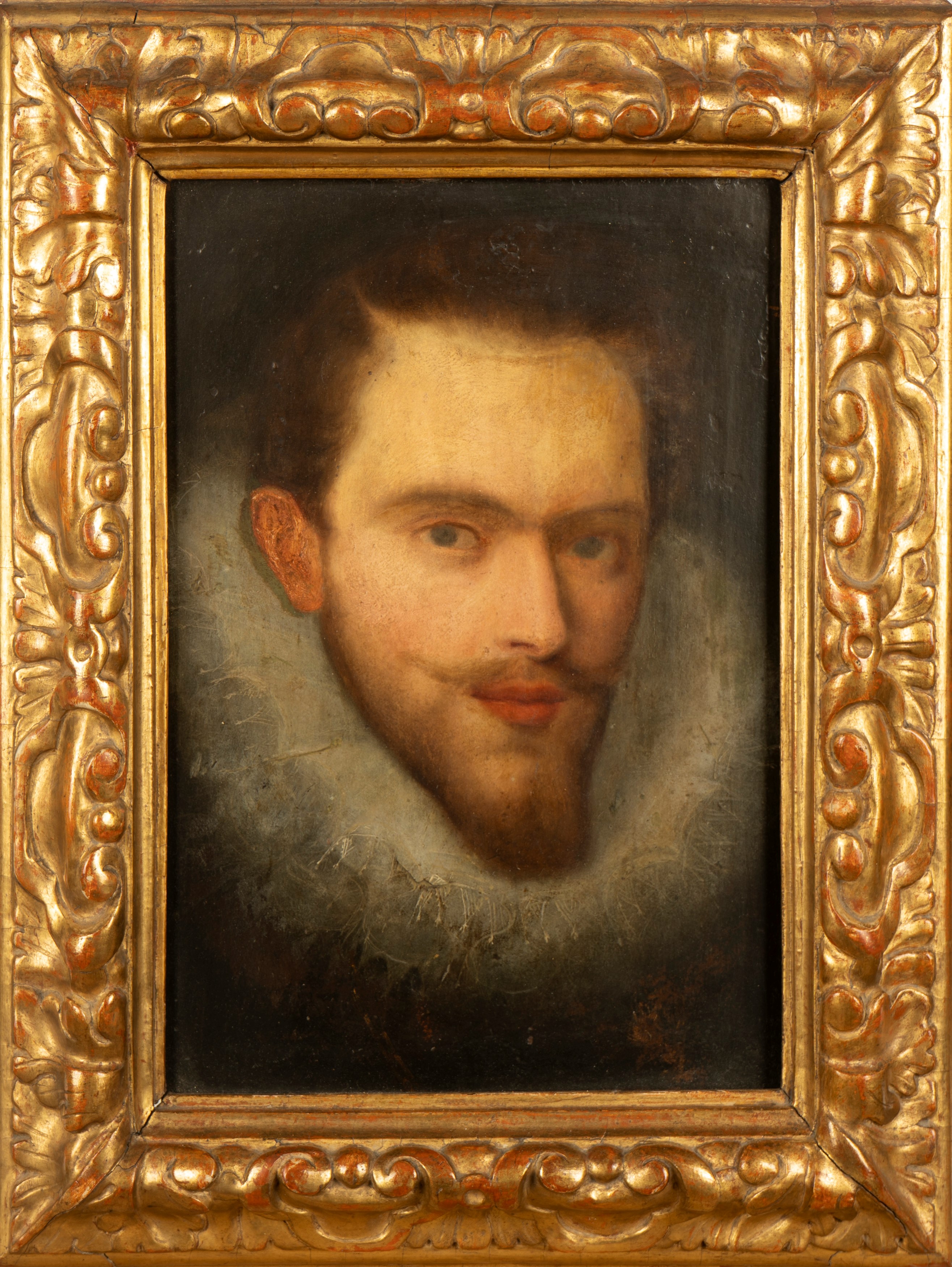Imitatore di Anton Van Dyck - Ritratto di Gentiluomo con Gorgiera