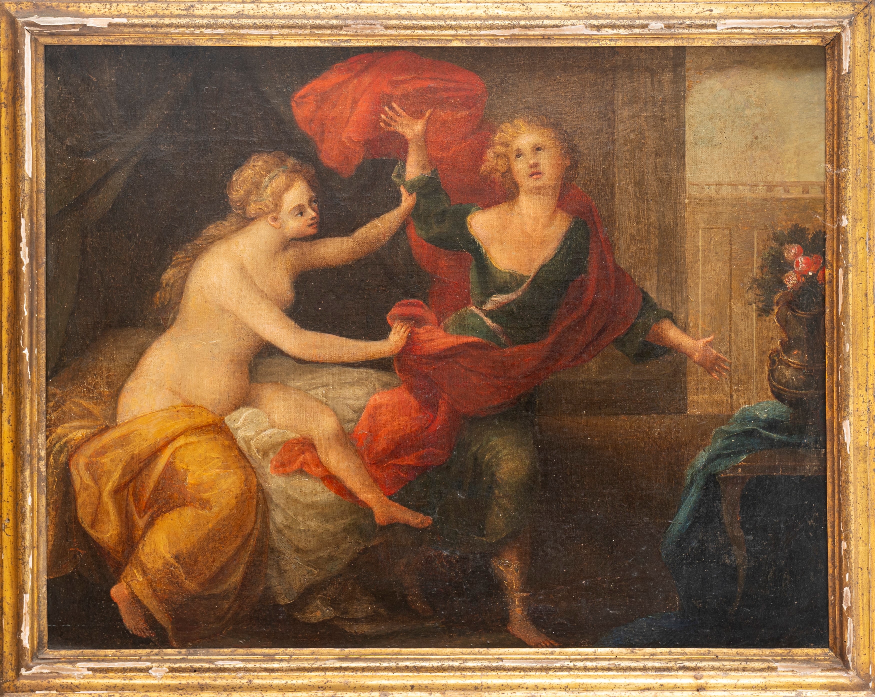 Scuola Italiana, Secolo XVIII - Giuseppe e la Moglie di Putifarre
