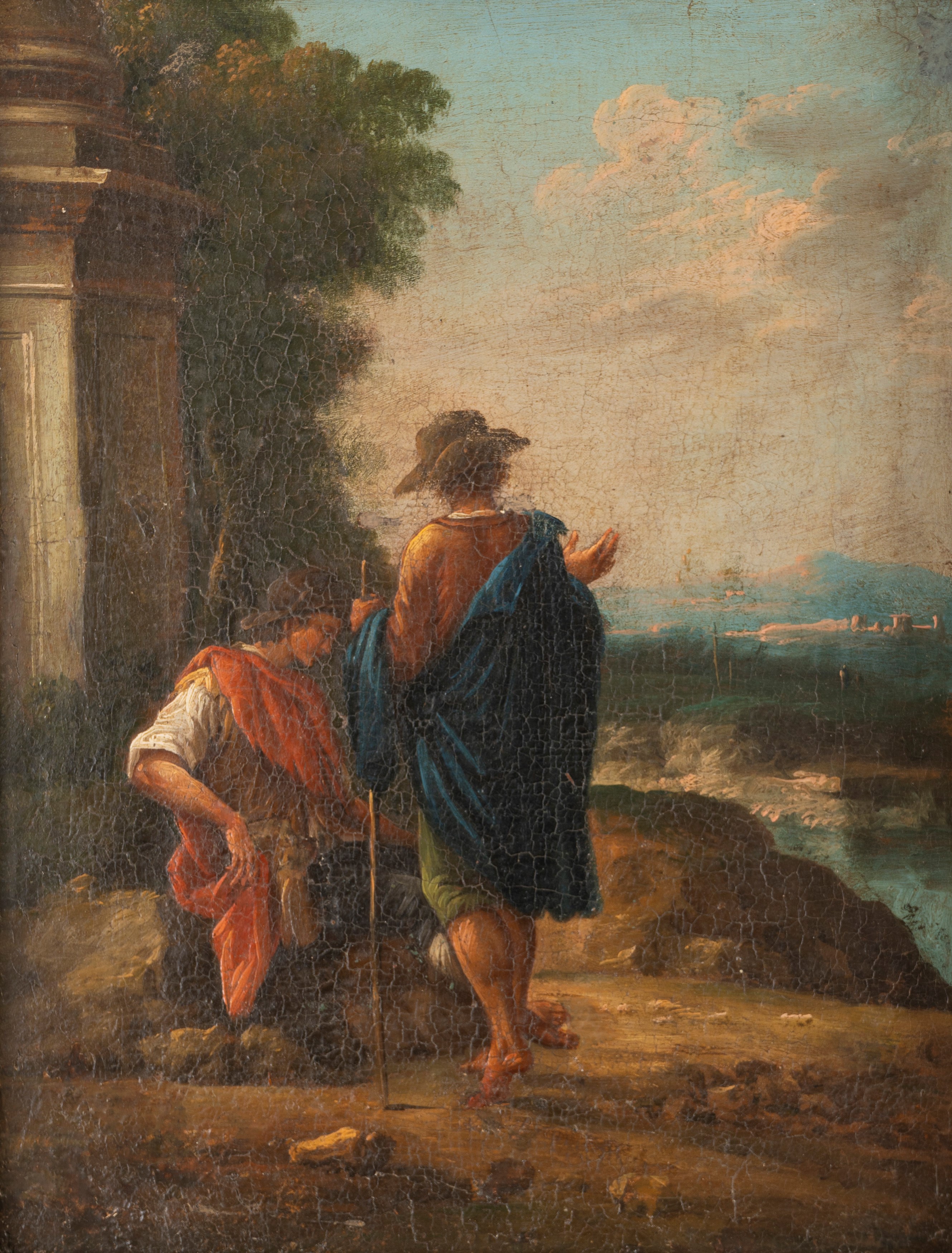 Paesaggi arcadici con figure