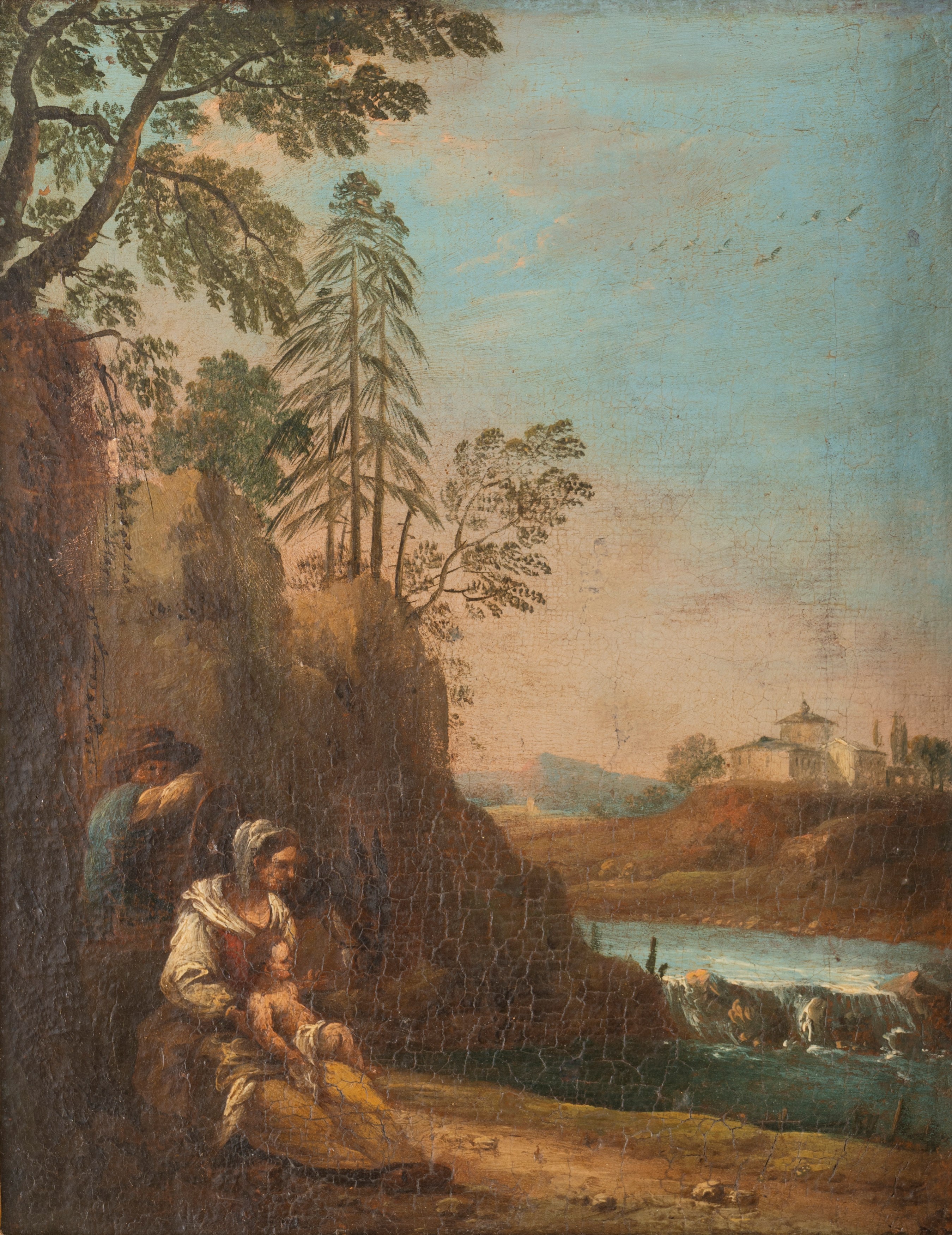 Paesaggi arcadici con figure