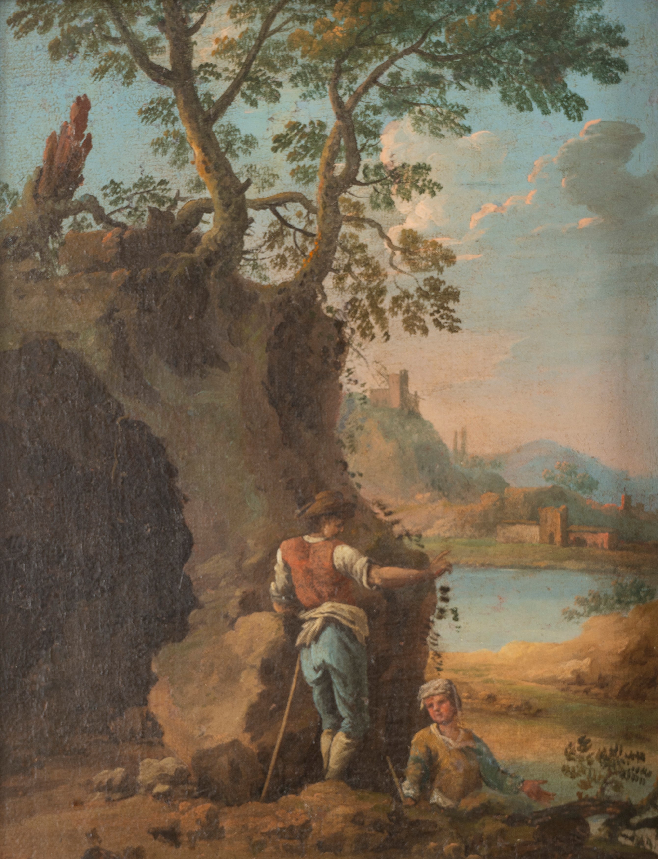 Paesaggi arcadici con figure