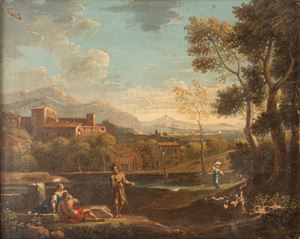 Lazio landscape with bystanders