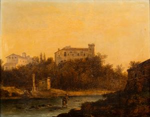 Barbieri Giovanni - Landscape with ford