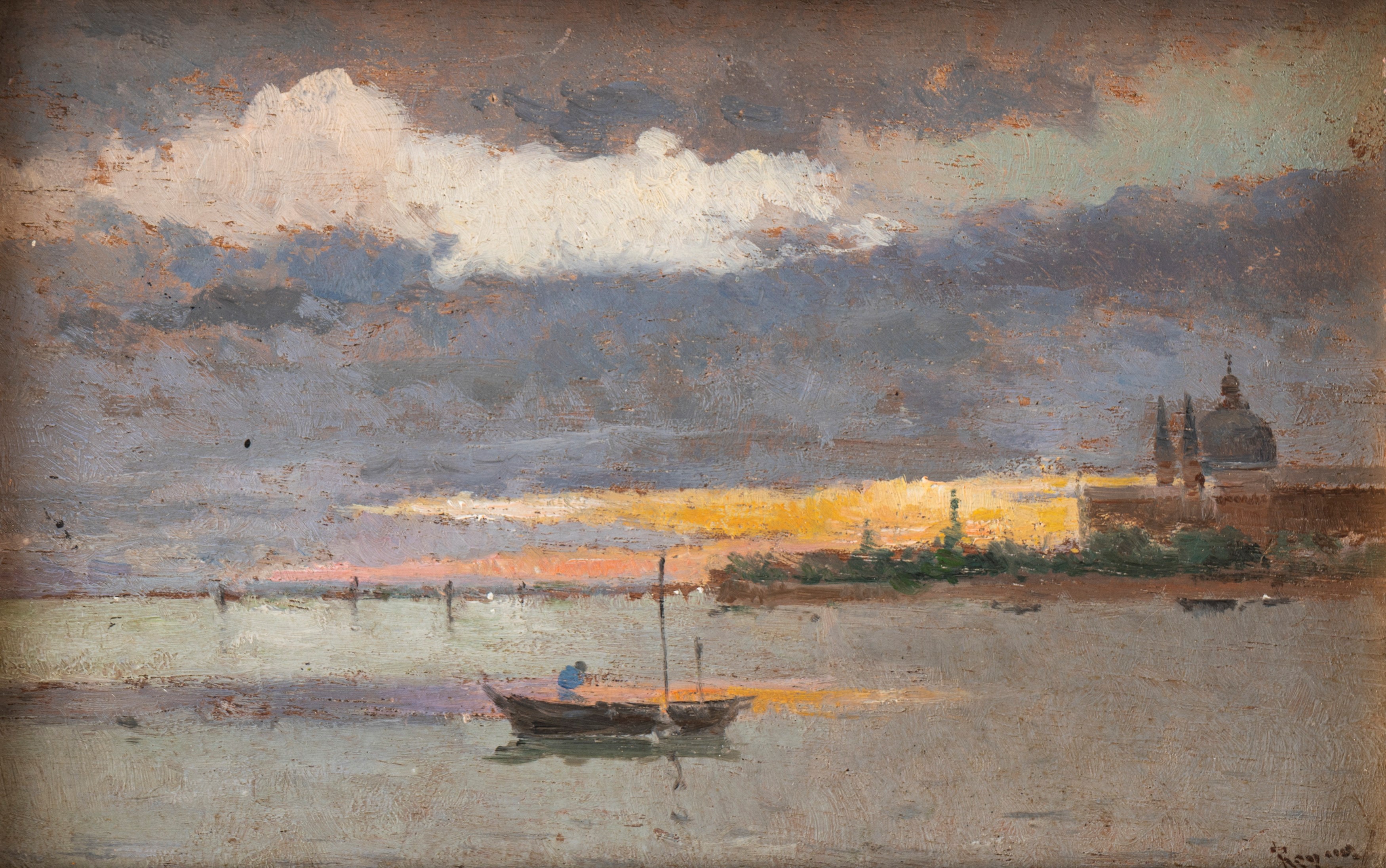 Antonio Reyna Manescau - Due Vedute di Venezia
