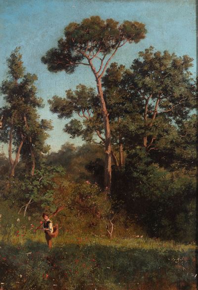 Ritorno dalla campagna, olio su tela