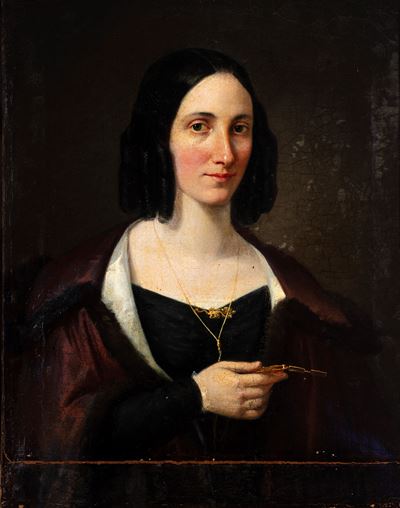 Ritratto femminile, olio su tela
