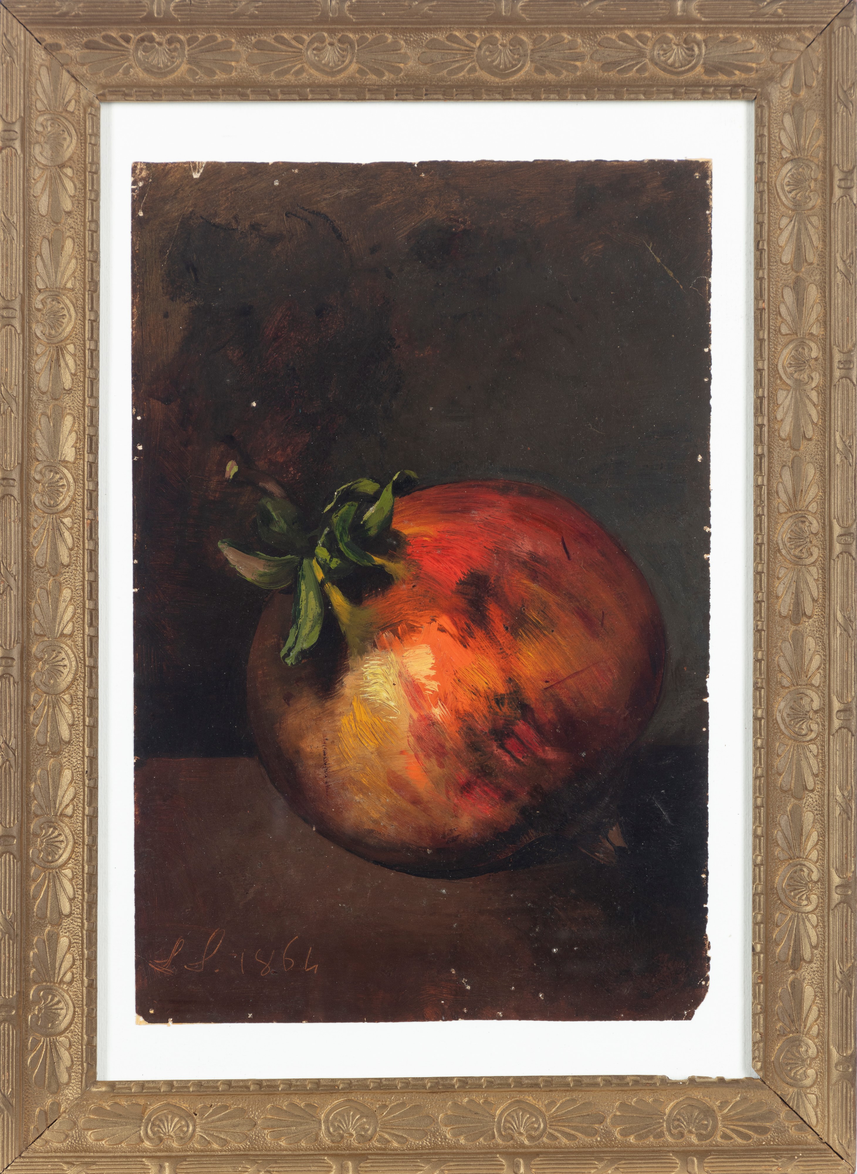 Luigi Scrosati - Melograno, olio su carta
