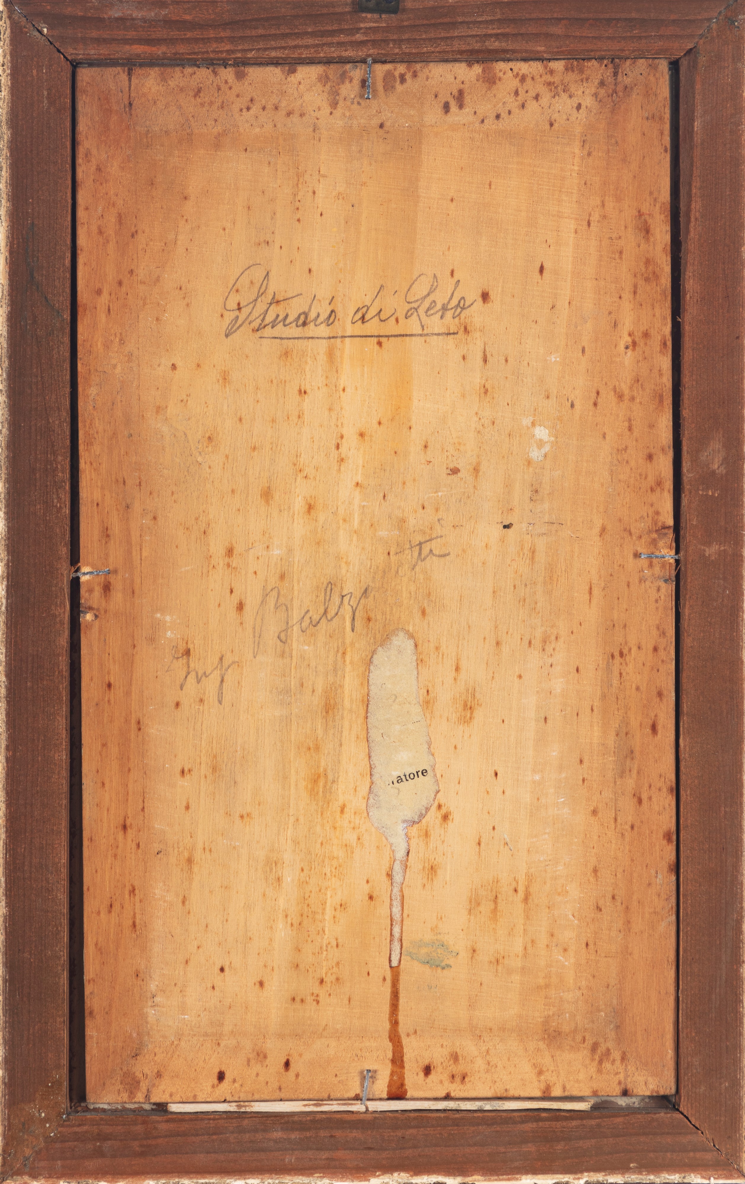 Antonino Leto - Pescatore, olio su tavola