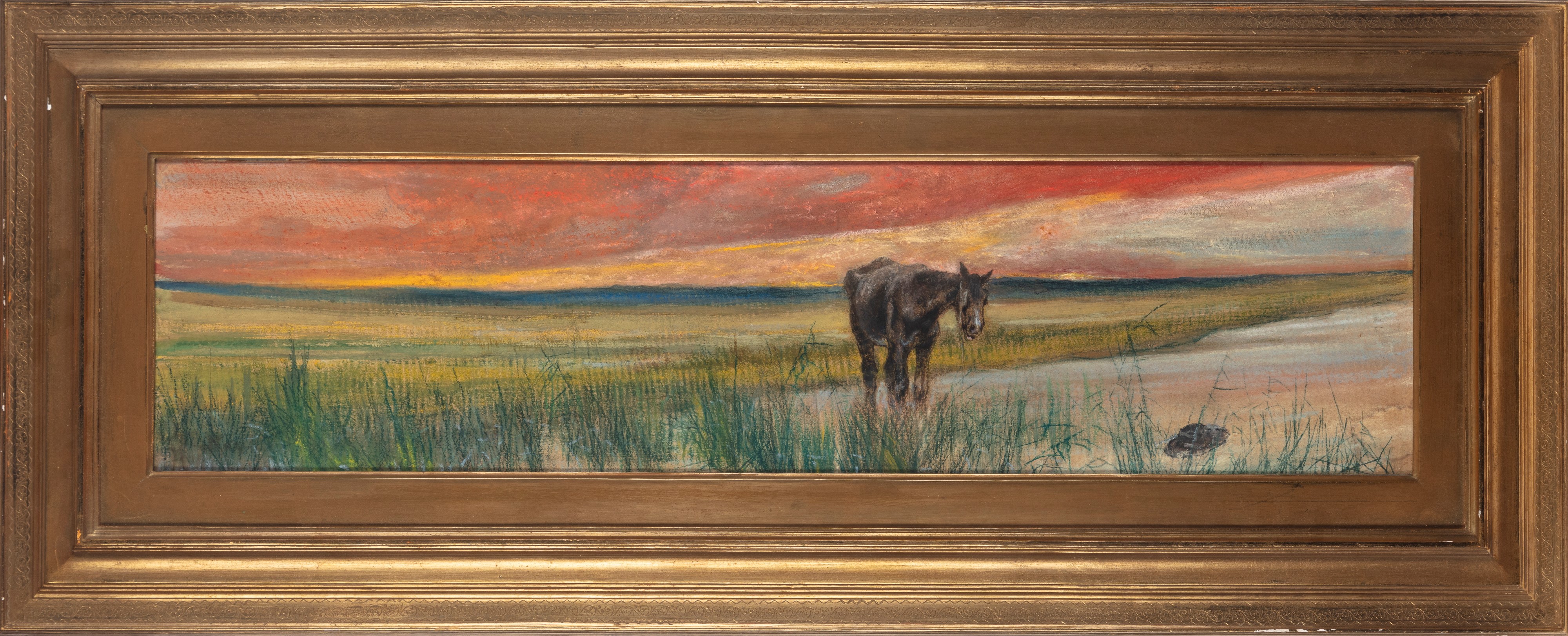 Giovanni Fattori - Cavallo Solitario in Maremma
