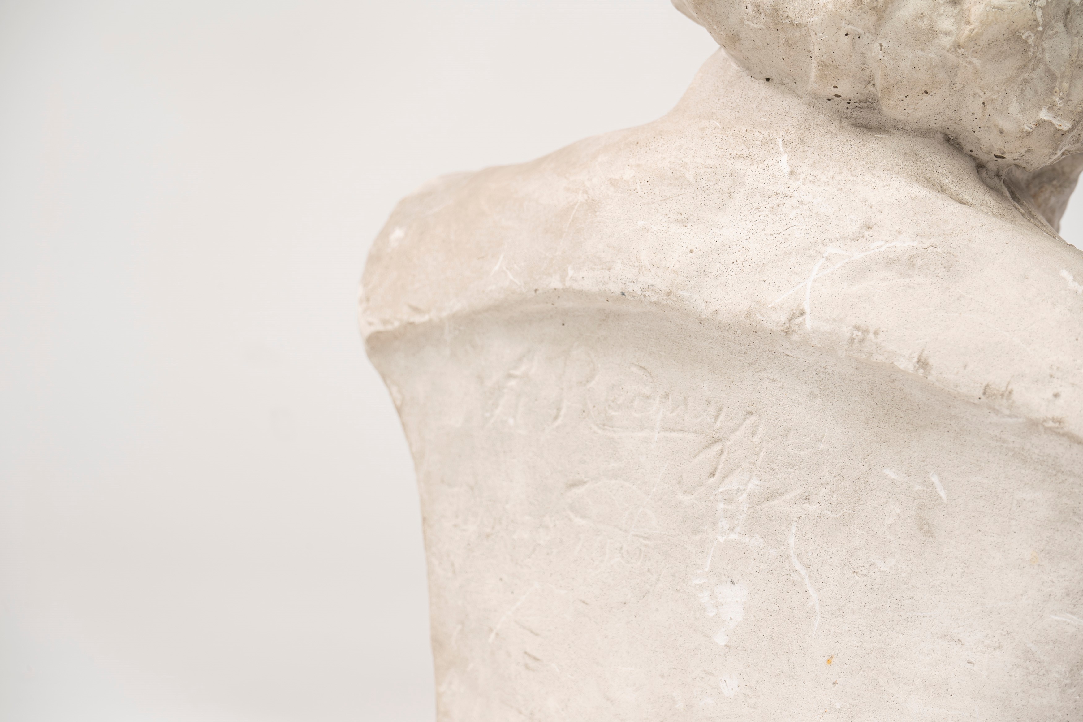 Cesare Reduzzi - Busto di Giosuè Carducci, scultura in gesso