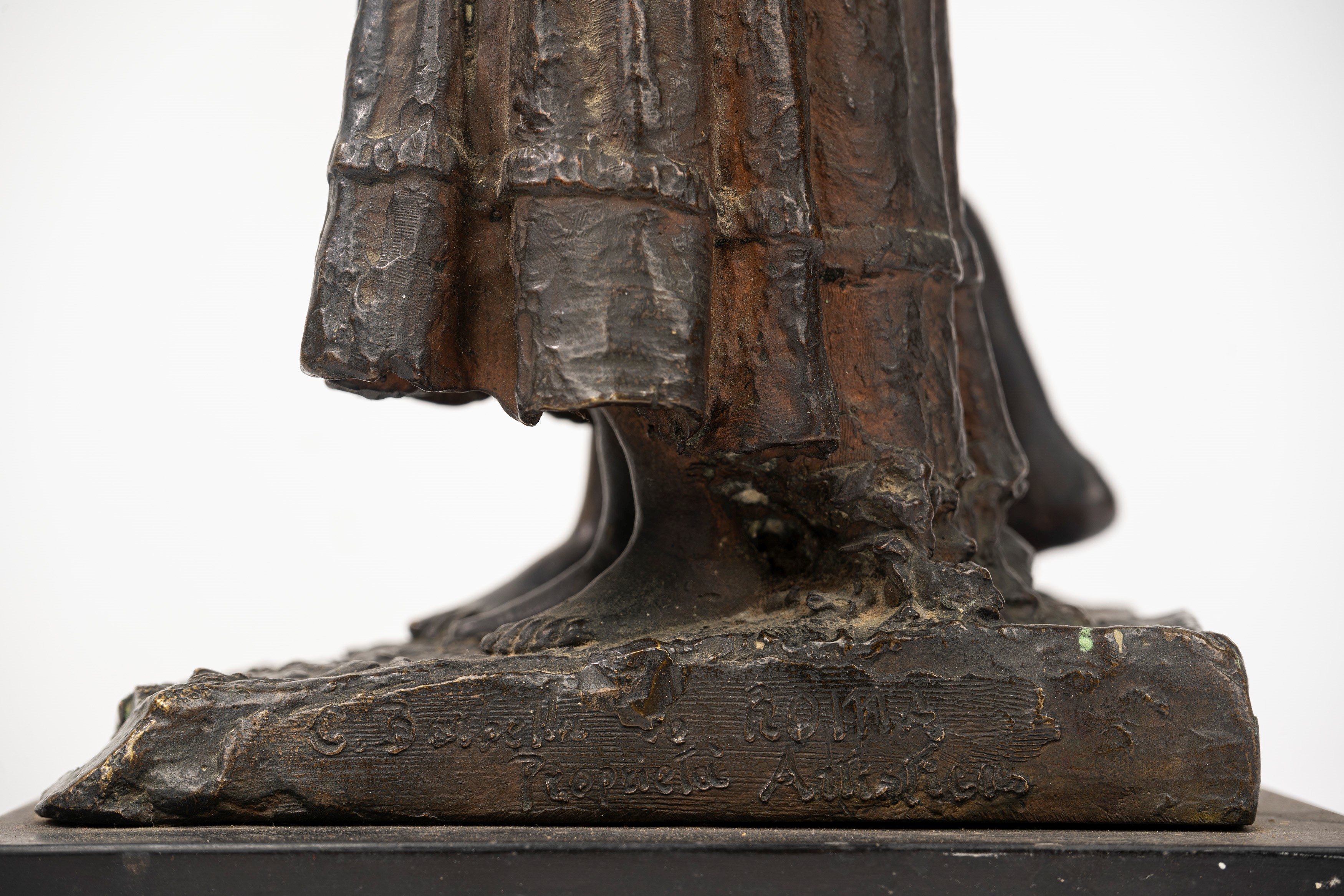 Costantino Barbella - Soli! (scultura in bronzo su base in marmo nero)