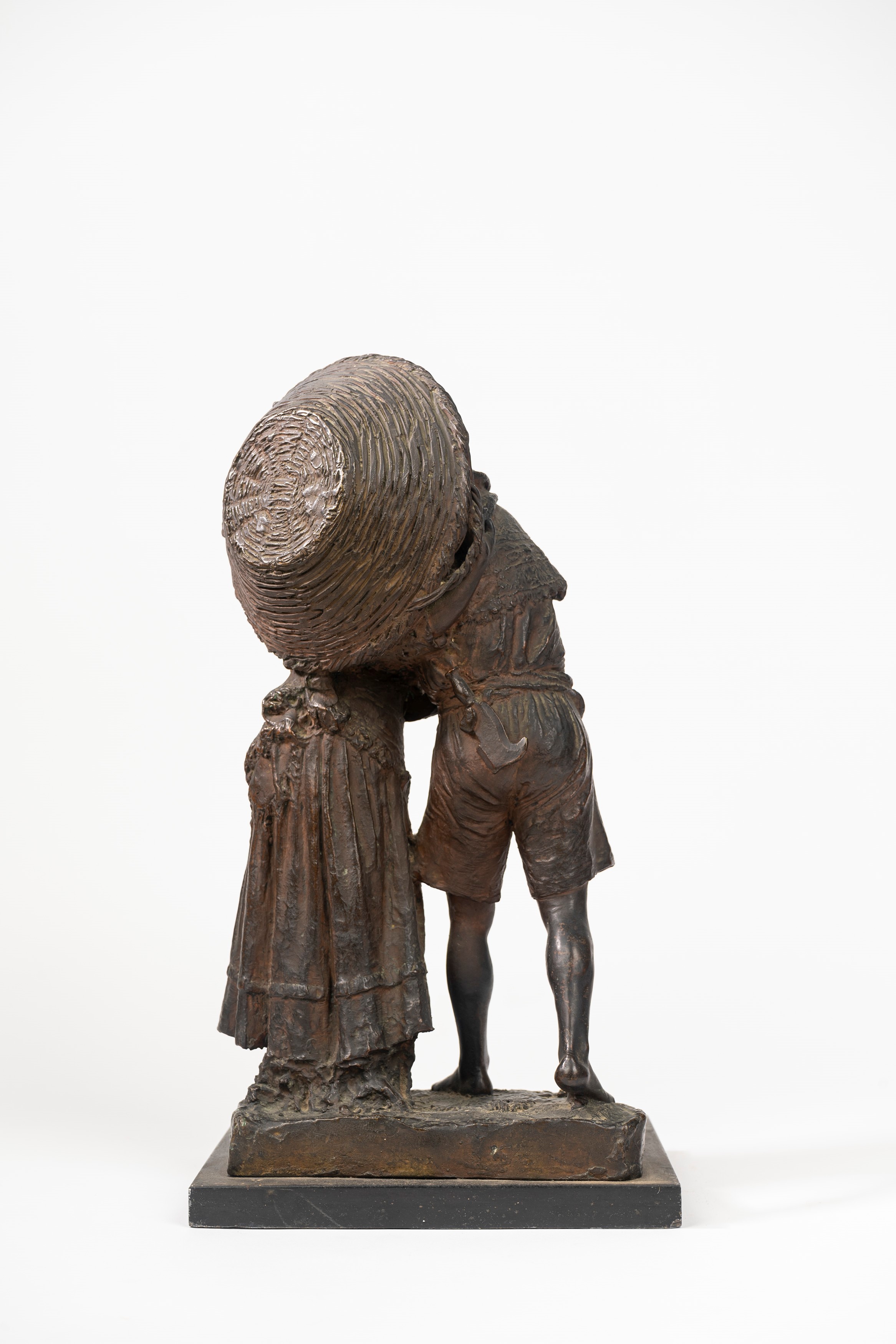 Costantino Barbella - Soli! (scultura in bronzo su base in marmo nero)