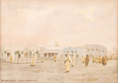 Tripoli, acquerello su cartoncino, 1921
