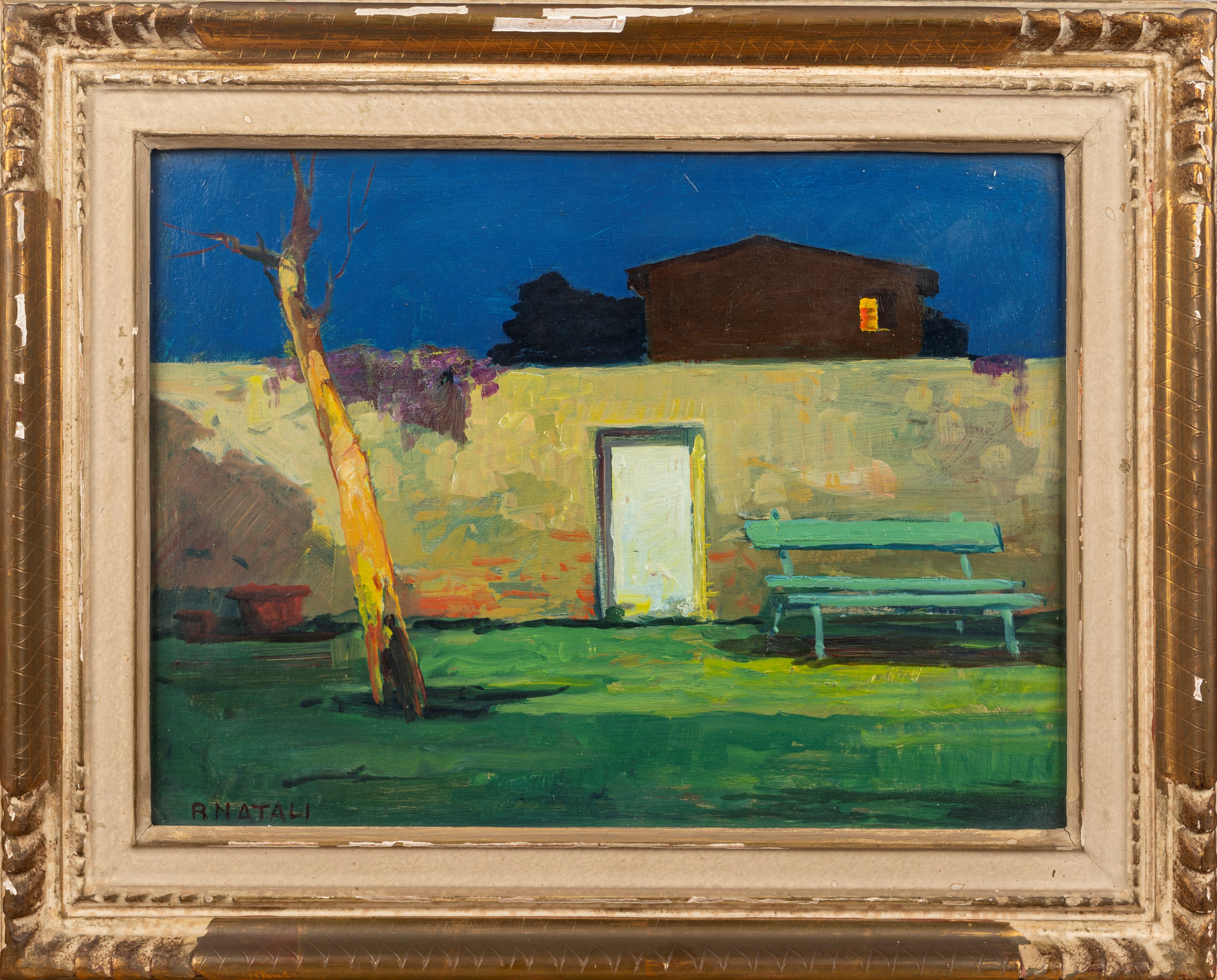 Renato Natali - Attesa - olio su masonite