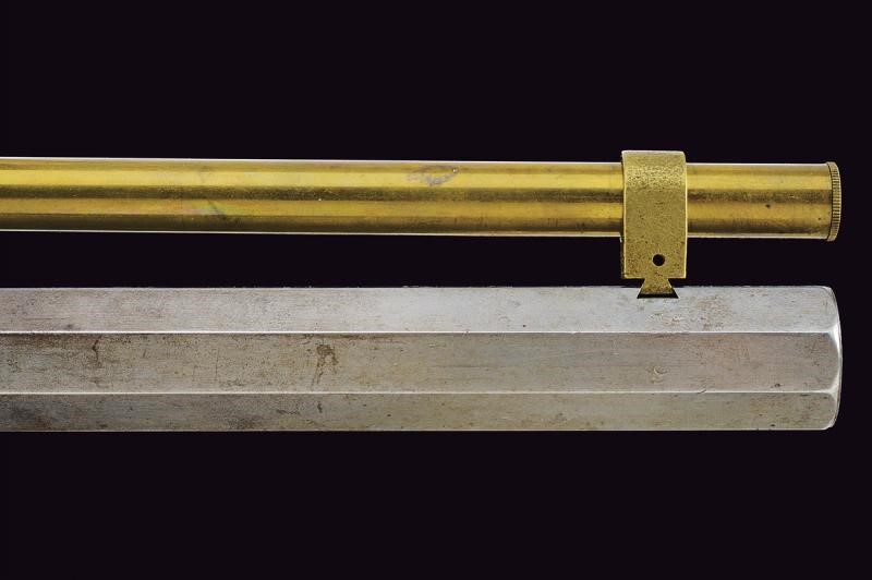 Carabina "bench rest" a luminello da tiro firmata C.L. Badger, con accessori