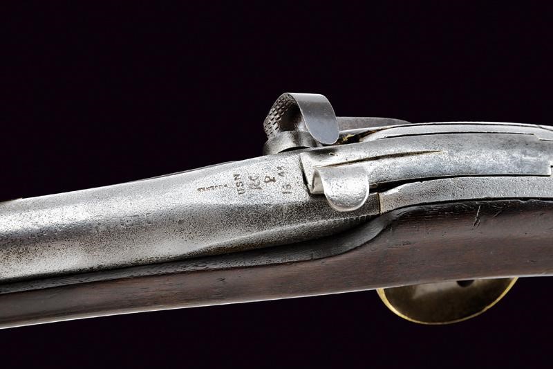 Rara carabina Jenks con timbri militari