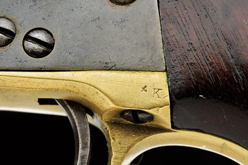 Colt Model 1851 Navy Revolver con marchi militari