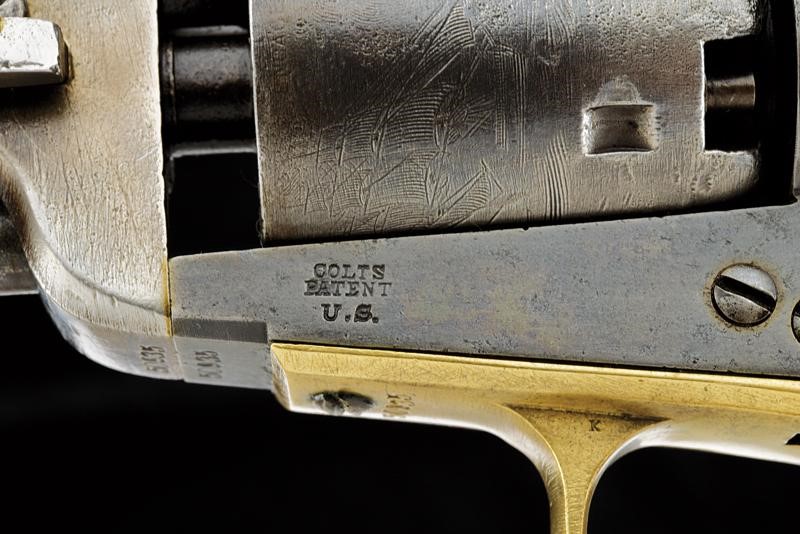 Colt Model 1851 Navy Revolver con marchi militari