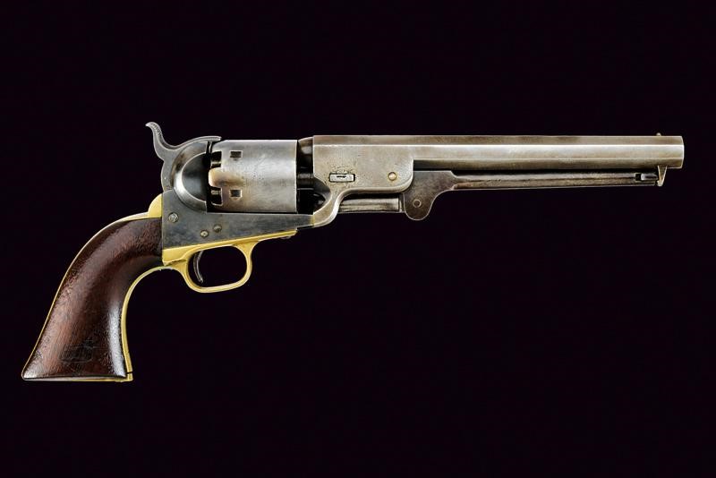 Colt Model 1851 Navy Revolver con marchi militari