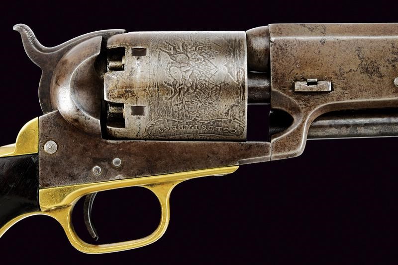 Colt Third Model Dragoon Revolver con Marchi Militari