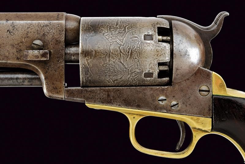 Colt Third Model Dragoon Revolver con Marchi Militari