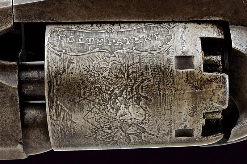 Colt Third Model Dragoon Revolver con Marchi Militari