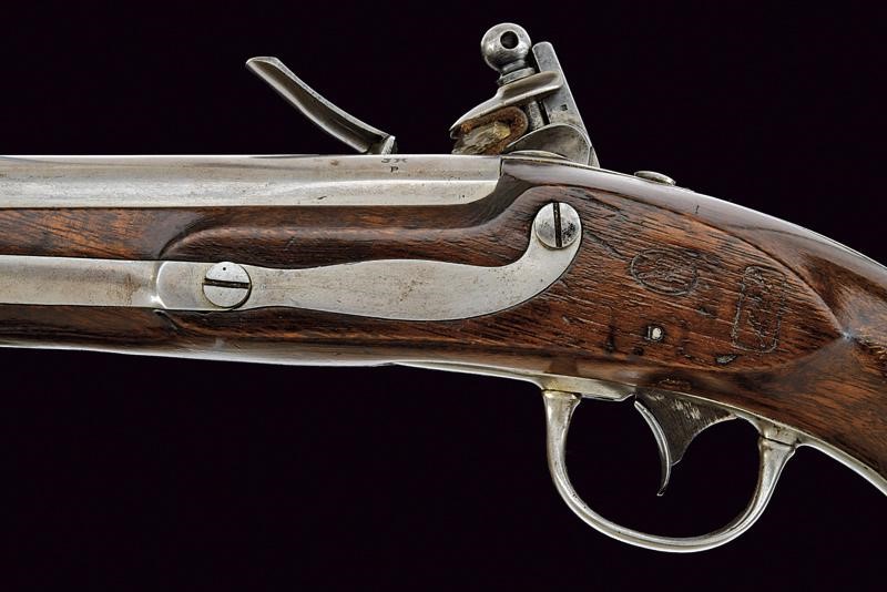 Interessante pistola a pietra focaia d'ordinanza Mod. 1836 di A. Waters