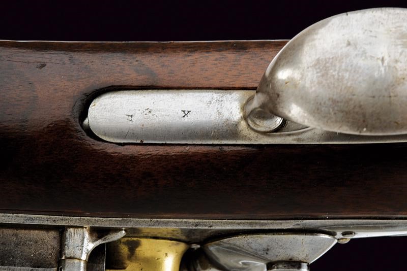 Interessante pistola a pietra focaia d'ordinanza Mod. 1836 di A. Waters