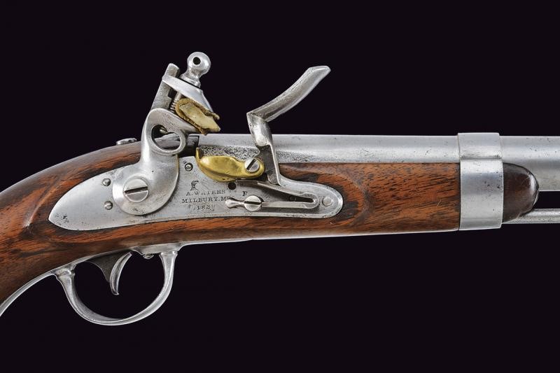 Pistola a Pietra Focaia D'ordinanza Mod. 1836 di A. Waters