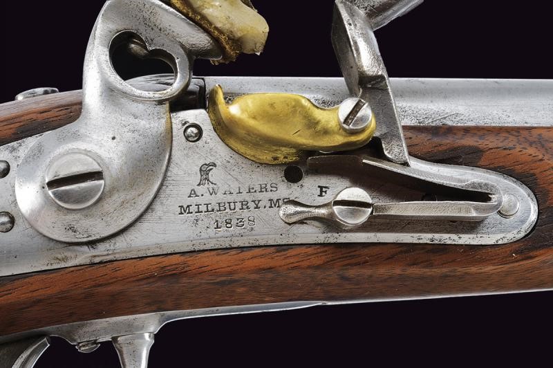 Pistola a pietra focaia d'ordinanza Mod. 1836 di A. Waters