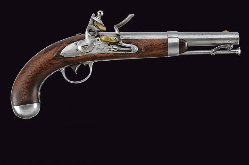 Pistola a pietra focaia d'ordinanza Mod. 1836 di A. Waters