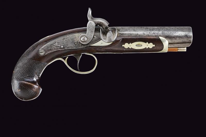 Pistola a luminello Deringer marcata Hyde & Goodrich