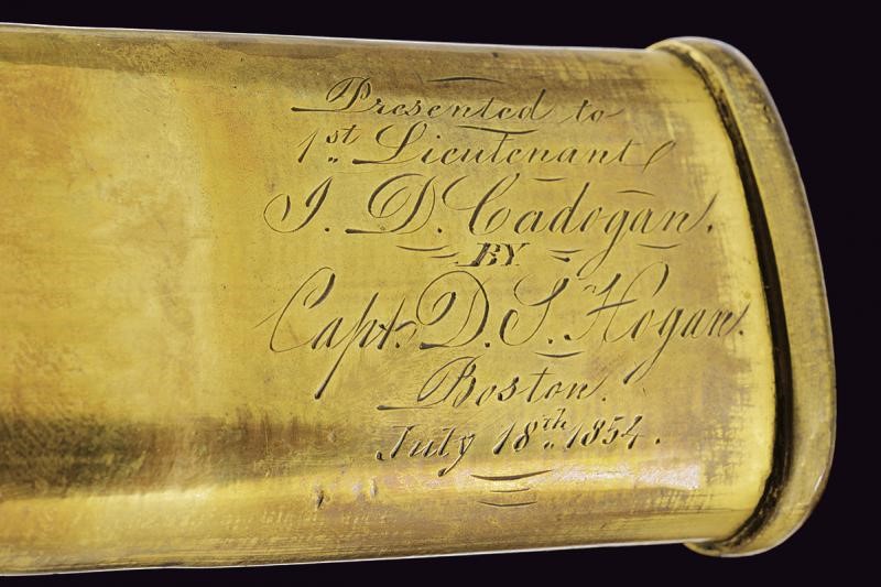 Sciabola Mod. 1850 da ufficiale dei corpi a piedi, con dedica