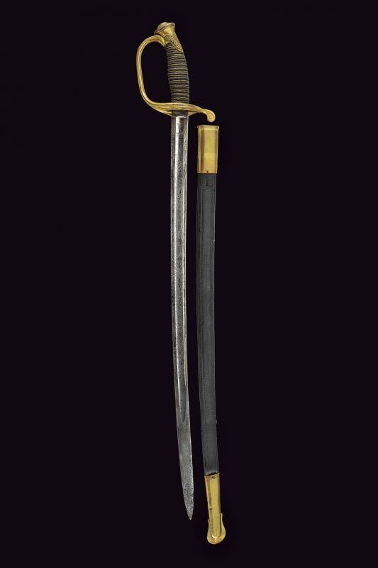 Sciabola Mod. 1850 da ufficiale dei corpi a piedi, con dedica