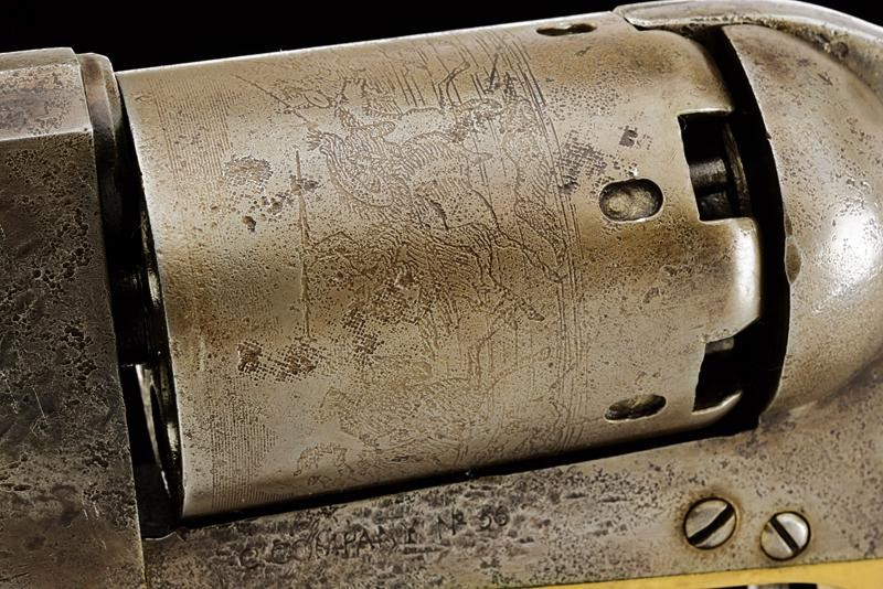 Revolver sul Tipo Colt Walker a Luminello