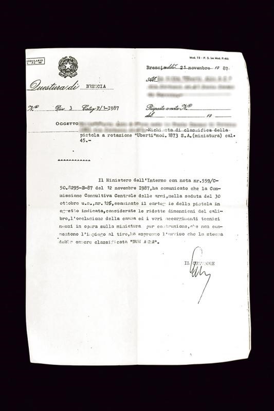 Bellissima miniatura del modello 1873 Colt di Uberti