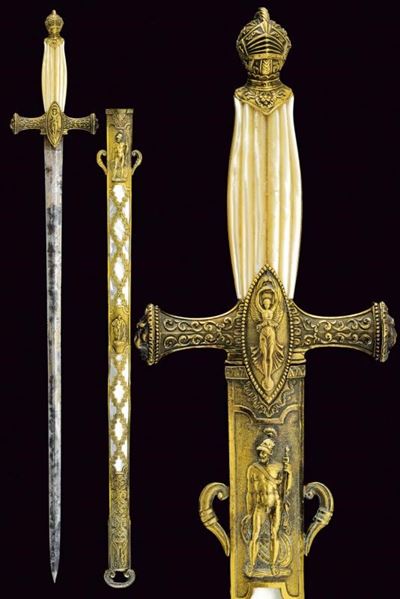 Importante Glaive da Alto Funzionario Firmato Fatou