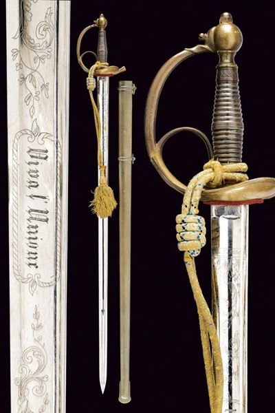 Spada da Ufficiali Mod. 1833 "albertina" con Motto