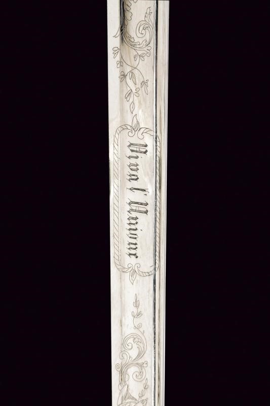 Spada da Ufficiali Mod. 1833 "albertina" con Motto