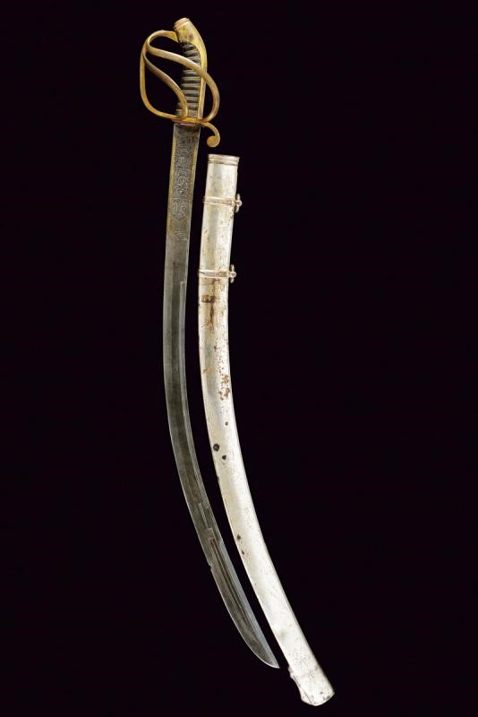 Rarissima Sciabola da Ufficiale di Cavalleria Mod. 1827 con Lama Persiana